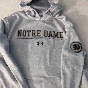 NWOT Under Armour Notre Dame Hooded Sweatshirt